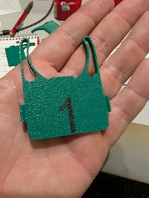 Tool tags, on the machine
