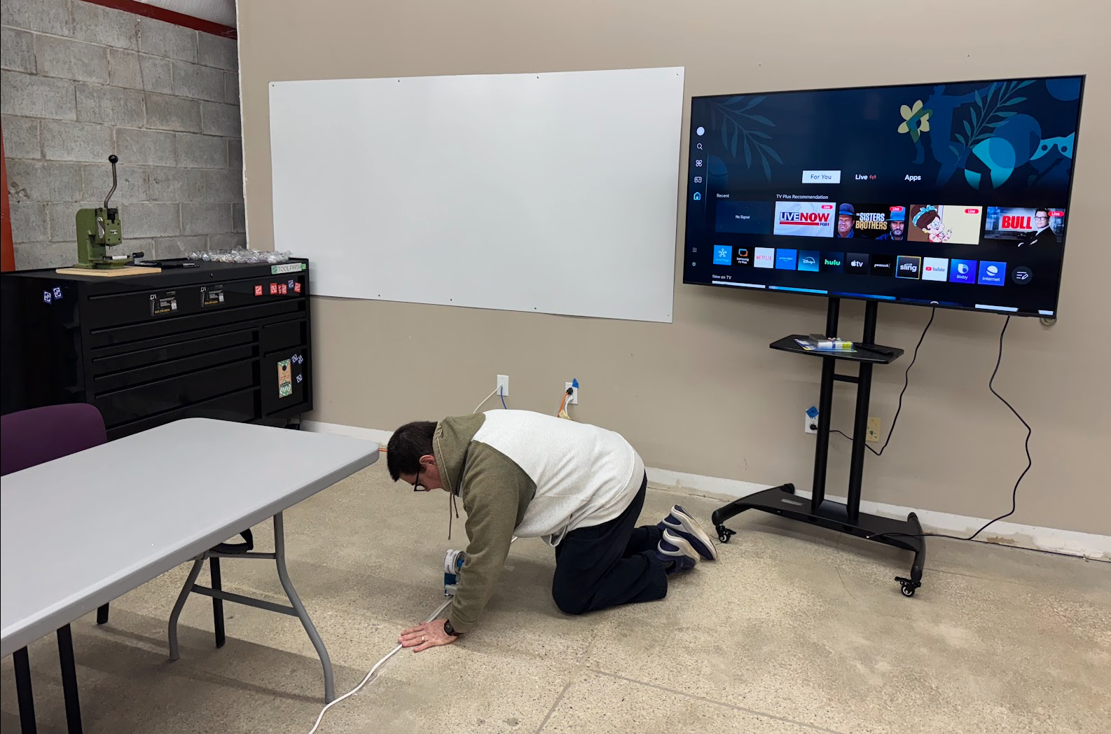 Scott in the shop