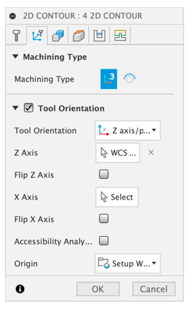 Tool orientation in Fusion